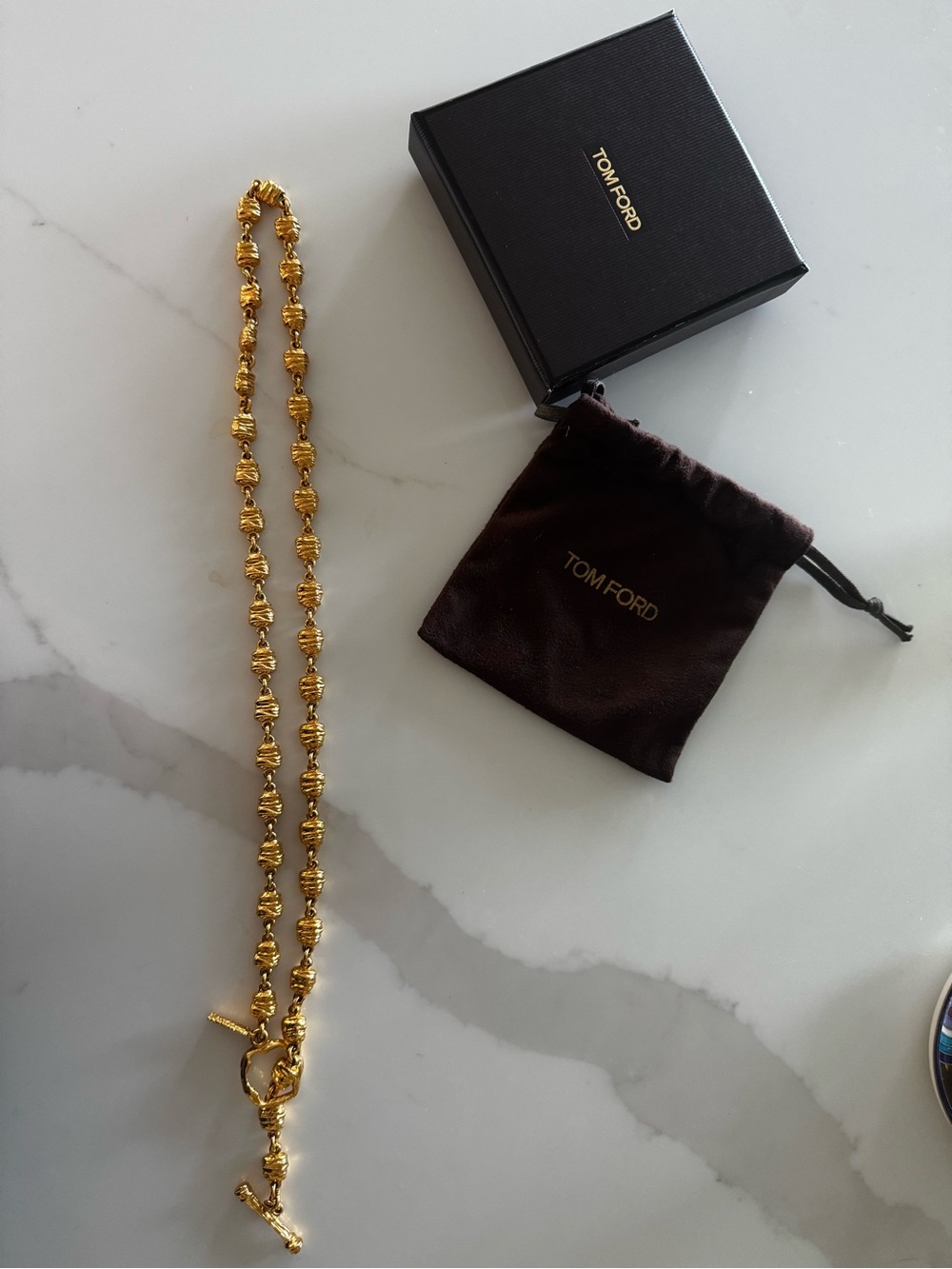 Tom Ford Gold Knot Lariat Necklace - Women's Jewelry